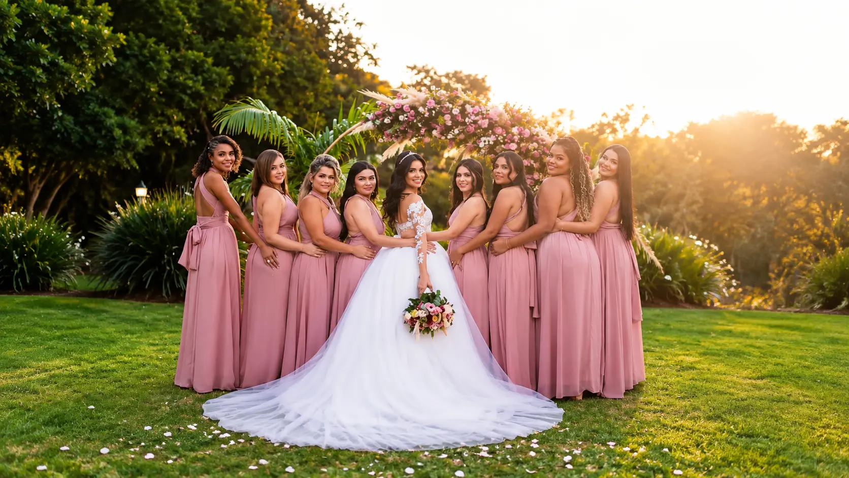 Mujeres celebrando juntas con vestidos ZEYA